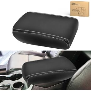 Nilight Center Console Cover Compatible with Tesla Model 3 Tesla Model Y Armrest Cover for Car Vegan Leather Middle Console Cover Car Center Console Cushion Pad (Not Fit for 2024 Tesla Model 3) -Black