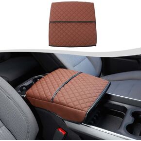 PU Leather Center Cover Cover Coverrest Cushion Fit for Dodge RAM 2018-2023+، Center Console Protection Cover Cover Resport Relation