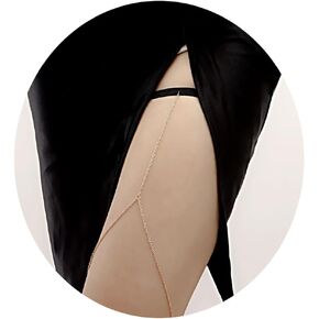 Sexy Beach Multi-layer Leg Chain Strench Thigh Chain Jewelry Summer Elasticity Gold Snake Thigh Leg Chain Bikini Body Thigh Chain Jewelry for Women