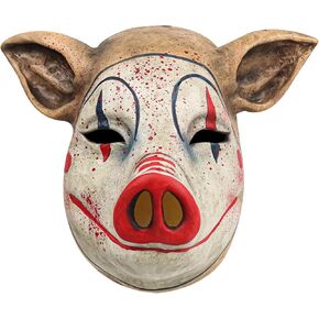 Pigmiss Halloween Pig Mask مخيف حيوان مهرج قناع المهرج مضحك رأس الكامل أقنعة اللاتكس خوذة الهالوين تنكر الأزياء Cosplay Props