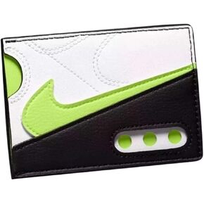 Nike Icon Air Max 90 Card Wallet Wallet Credit Cards License Cards Lime, White, Standard, Casual