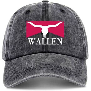 Zcyhtqp Wallen ، قبعة بيسبول مضحكة ، قبعة Wallen Western ، قبعات سائق شاحنة مضحكة مع أقوال ، قبعات الفكاهة ، قبعة بيسبول القطن القابلة للتعديل الأسود