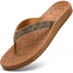 Flip Flops for Women with Arch Support Rhinestone Comfortable Summer Beach Walking Thong Sandals Orthotic Rubber Soles Flip Flops Slip On Indoor Outdoor in Saudi Arabia