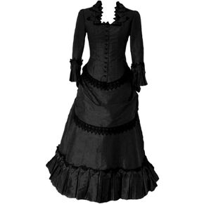 Steampunk Victorian Gothic Cosplay Costume Victorian Bustle Dress Gown Costume Edwardian Evening Dress
