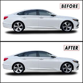 Slickmod Chrome Delete Blackout Vinyl Overlay for 2018-2022 Honda Accord Sedan Trim (Gloss Black)