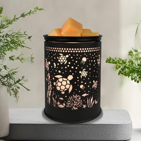 Metal Wax Warmer Electric,Wax melt Warmer,Wax Warmer for Scented Wax, Candle Warmer,Candle Melter,Suitable for Home Office Decoration（Sea Turtle）