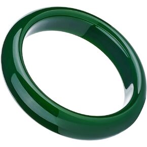 Jade Bangle Bracelet for Women, Good Luck Gifts with Jewelry Box, OUT in Saudi Arabia