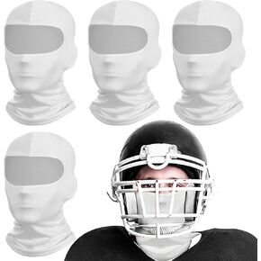 Eurzom 4 Pcs Football Balaclava Ski Mask Cooling Sports Full Face Mask UV Protector for Football Accessories Gifts