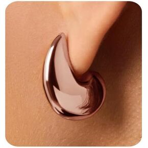 أقراط ذهبية للنساء العصرية 14K من الذهب مطلي بالذهن مكتنزة أقراط لذيذ البسيط البسيط أقراط الأركان الأزرار Hypoallergenic. in Kuwait