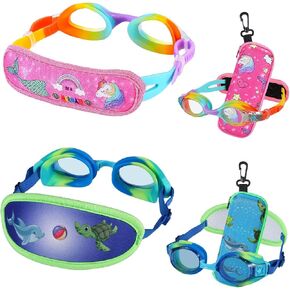 Kids Swim Goggles Age 2-6, Toddler Goggles No Hair Pull,Child Goggles Padded HeadBand in Kuwait