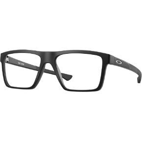 Oakley OX8167 Eyeglasses Bundle: OX 8167 816701 Satin Black and Large Black leash Accessory kit