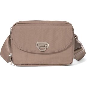 Baggallini Women's Coastal Flip Lock Fanny Pack Sling 7.5 "X5.6" BAT BAS W/RFID SLOTS SLOTS قابل للتعديل