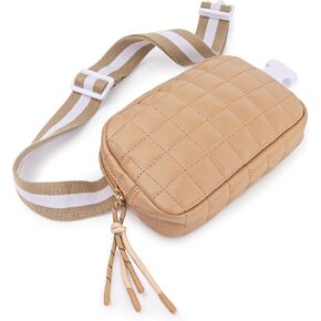 أكياس Viva Terry Saddle Crossbody للنساء ، Pu Leather Saddle Satchel Bag Pack و Cross Body Pres (White) in Kuwait