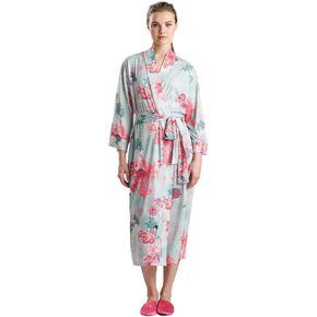 N Natori Womens Majestic Garden Robe Length 49"