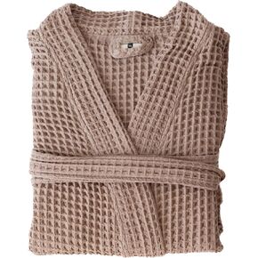 Luxury Waffle Robe Kimono for Womens & Mens, Soft Turkish Cotton Bathrobe, Cozy Waffle Knit Housecoat