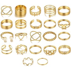 Aurélux Vintage Adjustable Gold Open Ring
