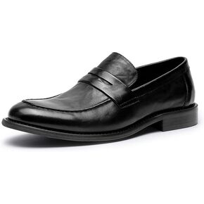 Men’s Slip-On Oxfords, Leather Dress Shoes for Business
