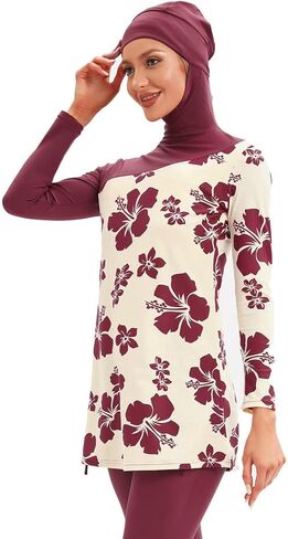 Burkini Swimsuits النساء المتواضعات المسلمة للسباحة الإسلامية طويلة الأكمام الطويلة الغلاف الكامل حجاب حجاب الاستحمام in Kuwait