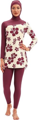 Burkini Swimsuits النساء المتواضعات المسلمة للسباحة الإسلامية طويلة الأكمام الطويلة الغلاف الكامل حجاب حجاب الاستحمام in Kuwait