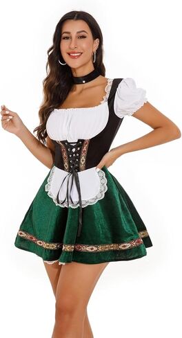 مهرجان أكتوبر للسيدات 2pcs Dirndl Dress Tradition in Kuwait