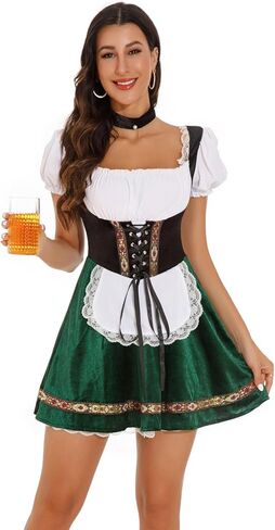 مهرجان أكتوبر للسيدات 2pcs Dirndl Dress Tradition in Kuwait
