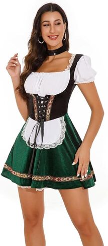 مهرجان أكتوبر للسيدات 2pcs Dirndl Dress Tradition in Kuwait