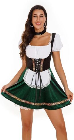 مهرجان أكتوبر للسيدات 2pcs Dirndl Dress Tradition in Kuwait