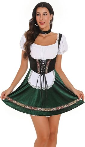 مهرجان أكتوبر للسيدات 2pcs Dirndl Dress Tradition in Kuwait