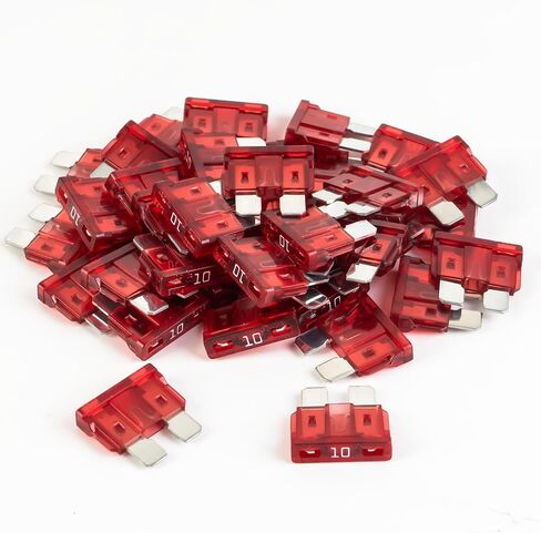 80 Pack Auto Vuses 10 أمبير ATC/ATO القياسي FUSE FUSE Blade 10A Car Truck Boat Marine RV in Kuwait