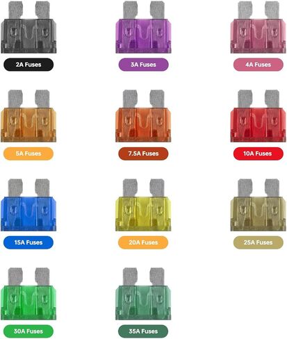 80 Pack Auto Vuses 10 أمبير ATC/ATO القياسي FUSE FUSE Blade 10A Car Truck Boat Marine RV in Kuwait