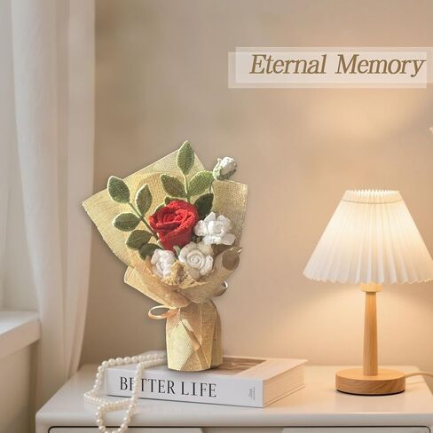 هدايا التخرج باقة زهور عباد الشمس الكروشيه مع بطاقات المعايدة مصنوعة يدويًا الزهور الاصطناعية ديكور المنزل in Kuwait