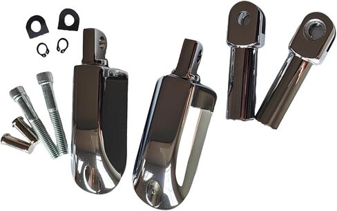 Rear Passenger Foot pegs Mounts Foot Rest Pedals Bracket Fit Harley Softail Breakout Slim FL Heritage Low Rider Sport Glide Fat Boy Fat Bob Street Bob 2007-2017 in Saudi Arabia