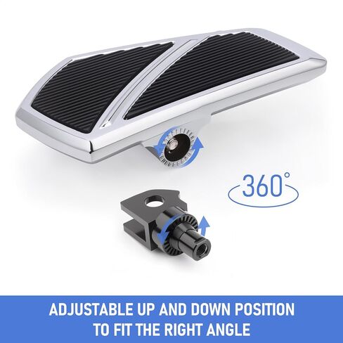 ألواح الأرضيات الأمامية المتسابقات المتوافقة مع إكسسوارات Kawasaki Vulcan S 650 2015-2025 الأوتاد السريعة للدراجة النارية المضادة للانزلاق (Chrome) in Kuwait