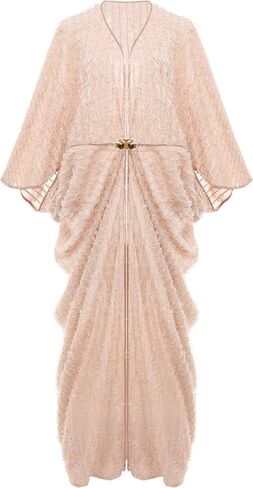 BABEYOND 1920s Satin Cocoon Gown - Hollywood Style Robe Great Gatsby Party Outfit Women's Batwing Sleeves Art Deco Coat Robe in Saudi Arabia