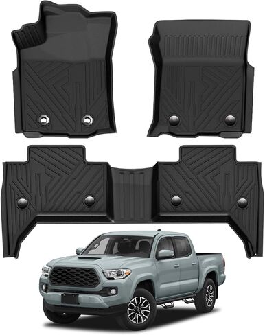 Falafa Floor Mats for Toyo-ta RAV4 2019-2024 2025(Include Hybrid), TPE All Weather Floor Liner for RAV4 1st and 2nd Row Car Mats Cargo Liners Accessories, Black in Saudi Arabia