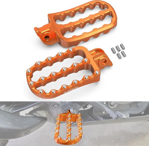 Flat Foot Pegs Footpeg Compatible with 390 Adventure 2020 2021 2022 2023 2024, Foot Pedals, Anodization, CNC-machined, Black in Saudi Arabia