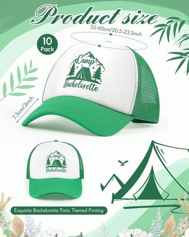 10 Pcs Let's Go Girls Mesh Trucker Hats for Women Hot Pink Trucker Cap Polyester Mesh Baseball Cap for Bachelorette Party Bridal Shower Favors in Saudi Arabia