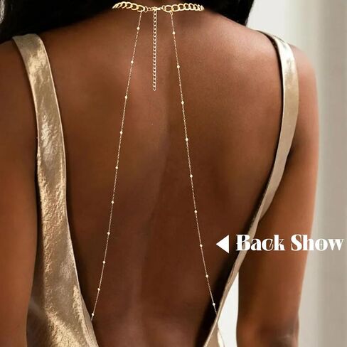 Gold Body Chain Jewelry for Women Shiny Rhinestone Bra Chain Summer Beach Layered Bikini Belly Chain Jewelry in Kuwait