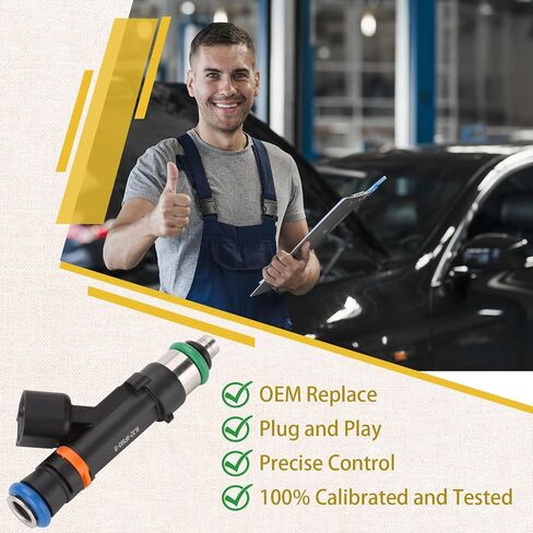 0280158174 OE 8Cyl 5.4L Fuel Injectors,Compatible with/Ford 5.4 F150 2008 2009 2010,Compatible with/Ford Expedition 5.4L 2003-2004 & 2017-2014 |4 Holes| |Set of 8| in Saudi Arabia
