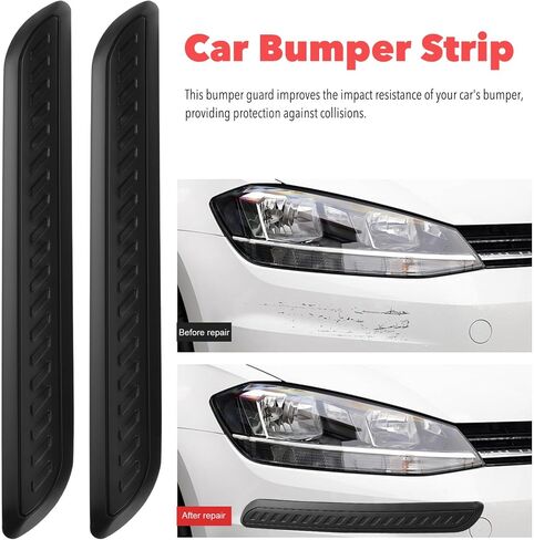 IPlusmile Black Car Car Strip Strip - 2pcs Patch Universal Anti -Collision - محمية واقي مضاد للخلع لسيارات سيارات سيارات الدفع الرباعي شاحنة in Saudi Arabia