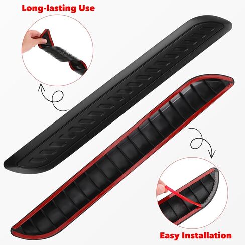 IPlusmile Black Car Car Strip Strip - 2pcs Patch Universal Anti -Collision - محمية واقي مضاد للخلع لسيارات سيارات سيارات الدفع الرباعي شاحنة in Saudi Arabia
