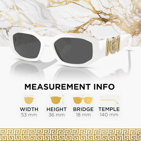 Versace VE4361 Oval Heart Sunglases للرجال - إطار مع المعابد ، و eshades heyewear مجموعة in Saudi Arabia