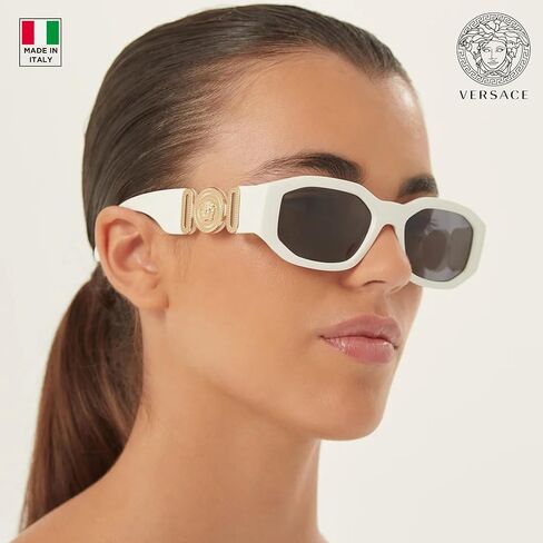 Versace VE4361 Oval Heart Sunglases للرجال - إطار مع المعابد ، و eshades heyewear مجموعة in Saudi Arabia