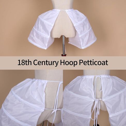 Victorian Double Pannier Hoop Skirt -Marie Antoinetteite Costume Cage Pannier-Petticoat Skirt Crinoline in Saudi Arabia