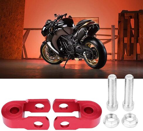 موسع الصدمة الخلفية ، Aramox 2PCS Riser Riser Universal Motorcycle Dister High Damping Shiceen Pad Pad Chassis Riser مع مسامير حمراء in Kuwait