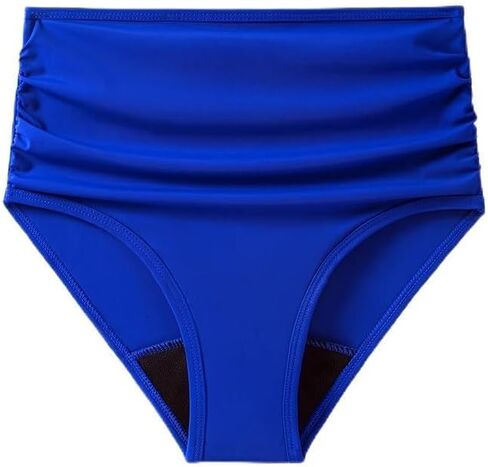 Mordlanka Period Swimwear High Waisted Swim Bottoms Tummy Control for Women Teens Colorful in Saudi Arabia