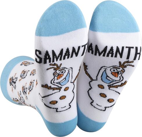 LEVLO Snowman Olaf Socks Olaf Fans Gift Samantha Olaf Socks Olaf Merchandise in Saudi Arabia