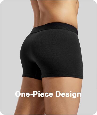 KEECOW Men's Underwear, Boxer Briefs, Soft Breathable Moisture Wicking Cotton, Black, 12 Pack in Saudi Arabia