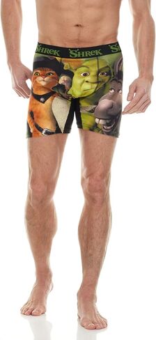 Shrek Men's Boxer Briefs - No Fly, Anti-Chafing Stitching, Comfort Shaped/Cotton Lined Crotch in Saudi Arabia