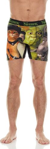 Shrek Men's Boxer Briefs - No Fly, Anti-Chafing Stitching, Comfort Shaped/Cotton Lined Crotch in Saudi Arabia